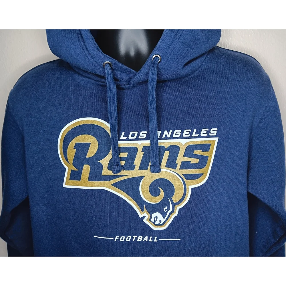 Los Angeles Rams Adult Medium NFL Hoodie Blue Sweatshirt Fanatics Pro Line